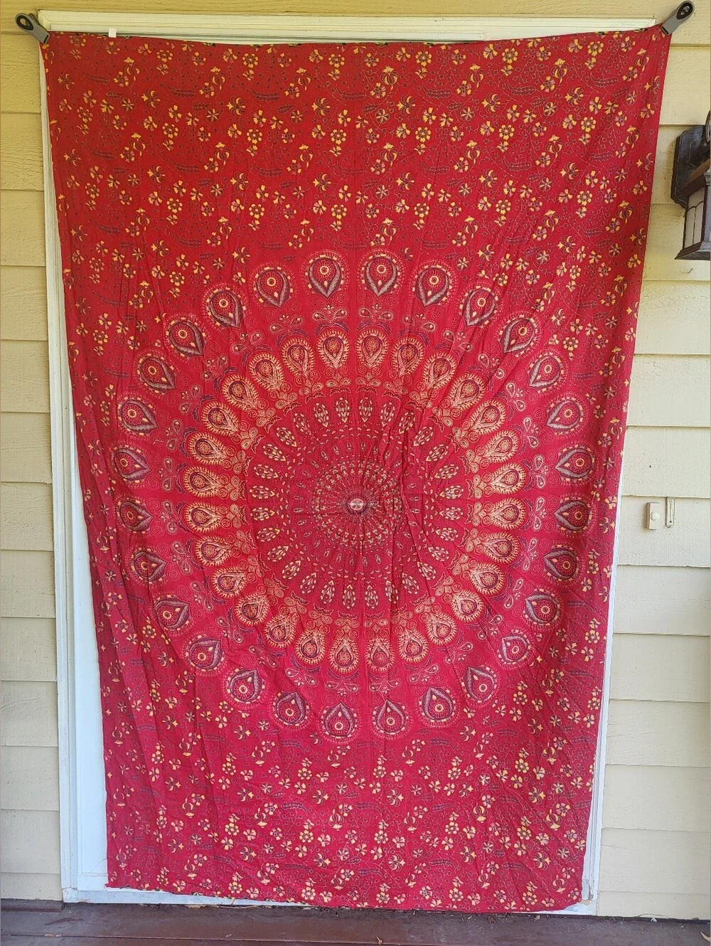 Indian Mandala Fabric Wall Hanging Boho Yoga Meditation Dorm 82x55